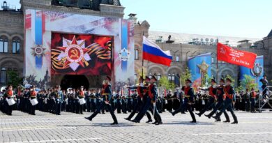 Parade Tag des Sieges am 9. Mai Moskau