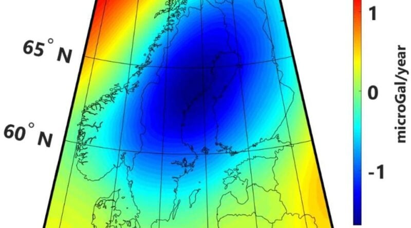 Gravitationsveränderung in Fennoskandinavien