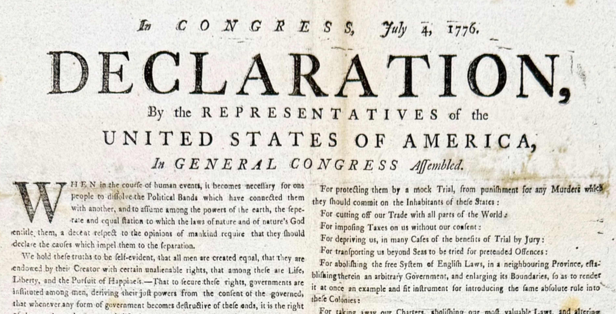USA Unabhängigkeitserklärung